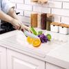 Acrylic Cutting Board With Counter Lip Non-slip Transparent Kitchen Counter Board For Bread Meat &fruit Household Chopping Board