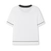 Fila White Versatile Comfortable Sports Casual Simple Short Sleeve Knit Top Women Tops Cloud-White F11W523401F-WT