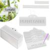 Metal Plant Labels: 100 Pcs  Waterproof Rust-Resistant Aluminum Garden Tags - 25° Tilt Design for Easy Reading Outdoor Plant Markers for Gardeners &