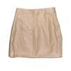 European Style Women's A-Line PU Leather Mini Skirt – Irregular High-Waisted Spring/Autumn Fashion