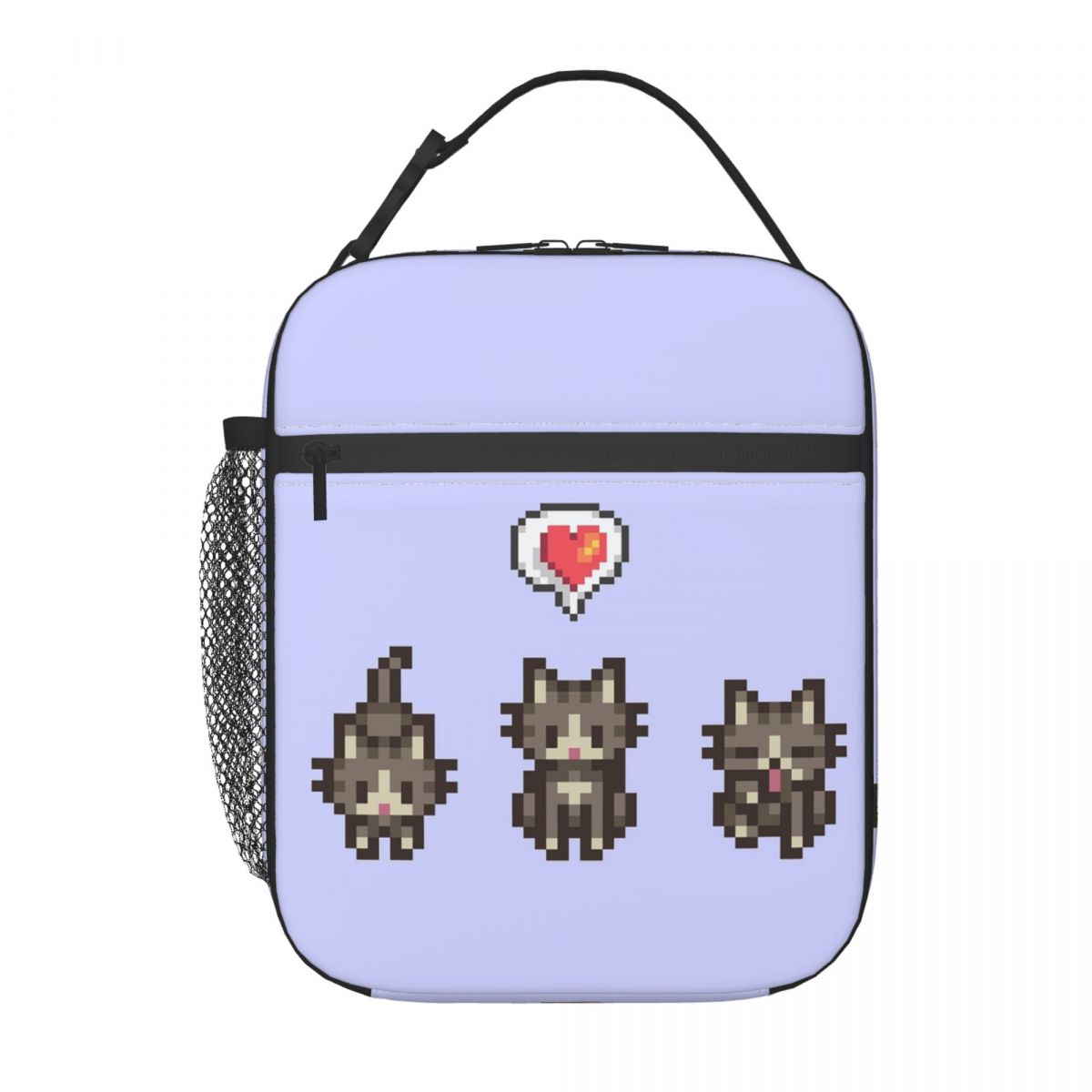 Stardew Valley Grijs Grijs Kat Geïsoleerde Lunchtas voor Vrouwen Kinderen Draagbare Voedseldozen Thermische Lunchbox Tote One Size