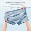 2026 Men's Antibacterial Ice Silk Seamless Boxer Briefs - Summer Thin Style