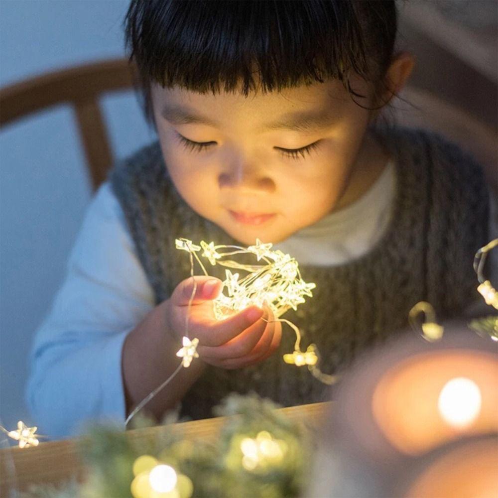 10/20/40 LED Star Light String PVC Fairy Lights Decor Lights Copper Wire Starry Light  Christmas