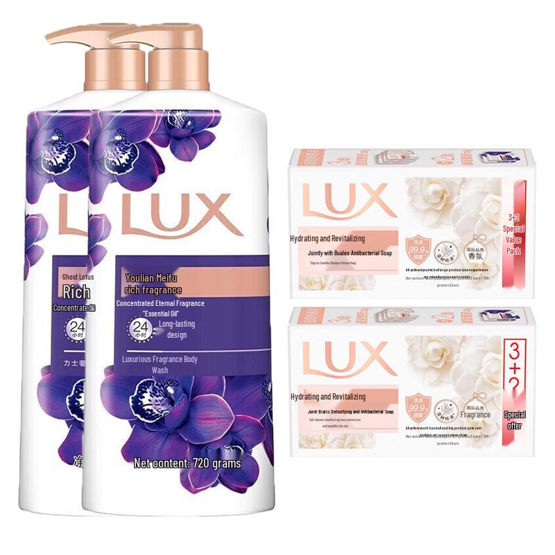 

LUX Mysterious Lotus Enchanting Skin Shower Gel & Detoxifying Soap Special Pack
