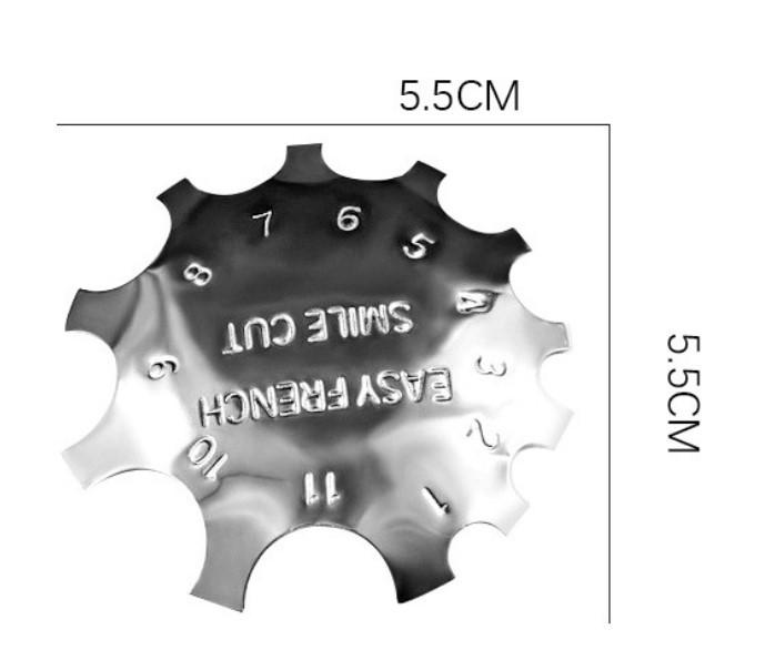 

European & American French Manicure Nail Shaping Steel Template