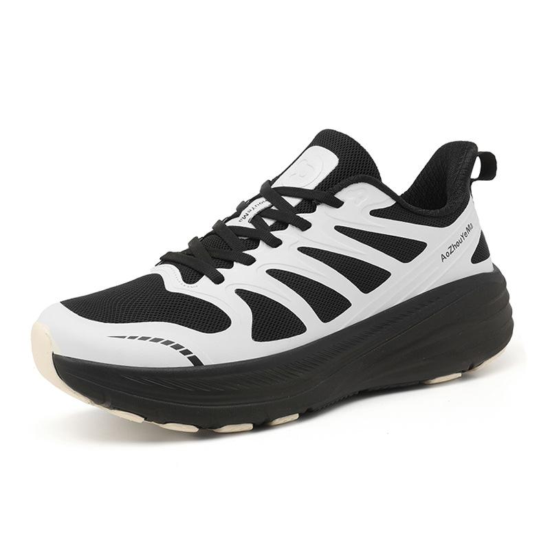 Men's and Women's Running Shoes Trendy New Thick-soled Outdoor Lightweight Shock-absorbing Sports Trendy Shoes Comfortable and Wear-resistant Training