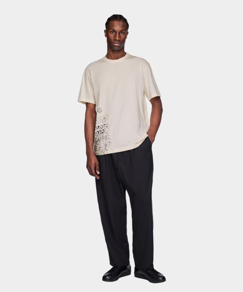Y-3 (U) Gfx Short Sleeve T-Shirt White Gfx Ss Tee Chalk White