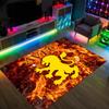 Aston Villa Football Design Crystal Velvet Carpet Cozy Non?Slip Printed Rug For Bedroom Living Room Entrance