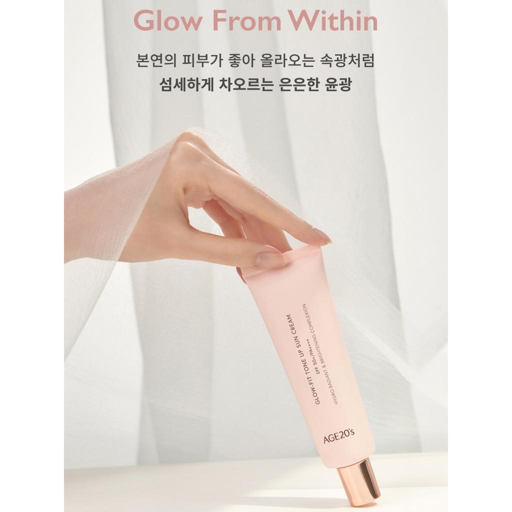 [AGE20'S] Glow Fit Tone Up Sunscreen 50 ml (SPF50+/PA++++)