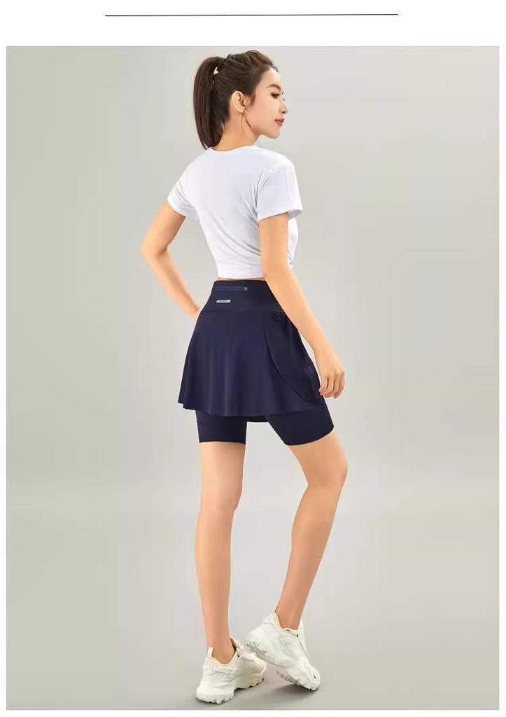 Women's Quick-Dry Tennis & Badminton Skorts for Fitness, Running, or Yoga