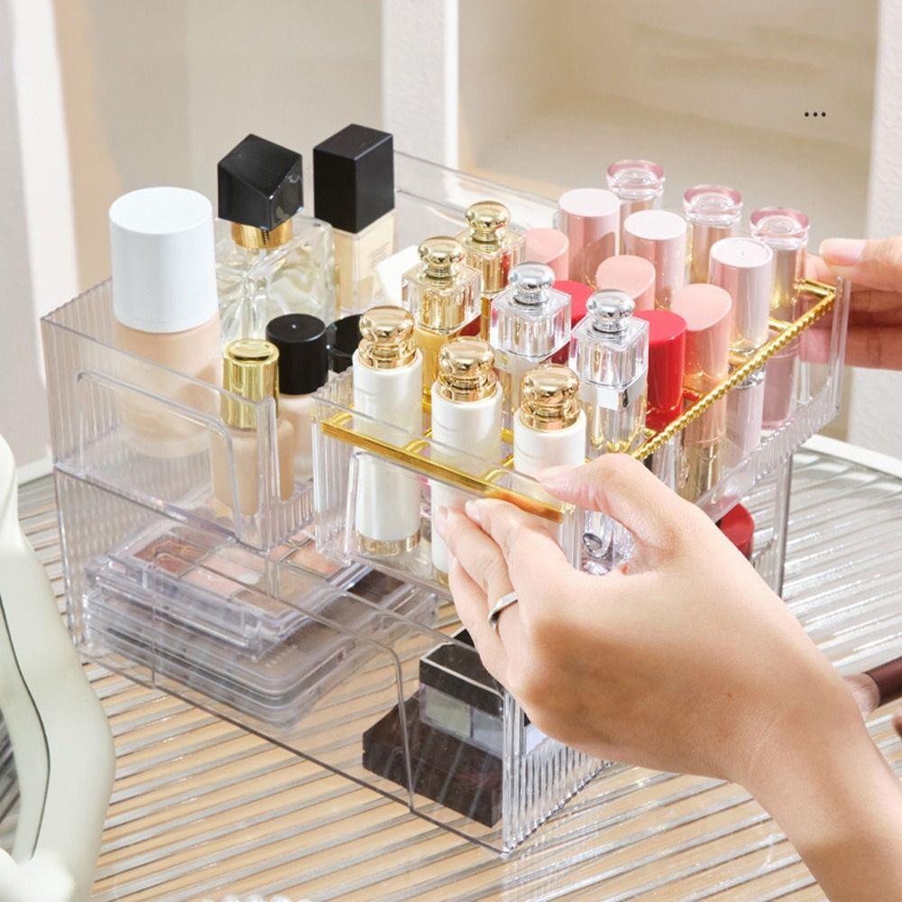 Detachable Lip Gloss Holder 18-Slot Make Up Organizer Durable Cosmetics Container  Home