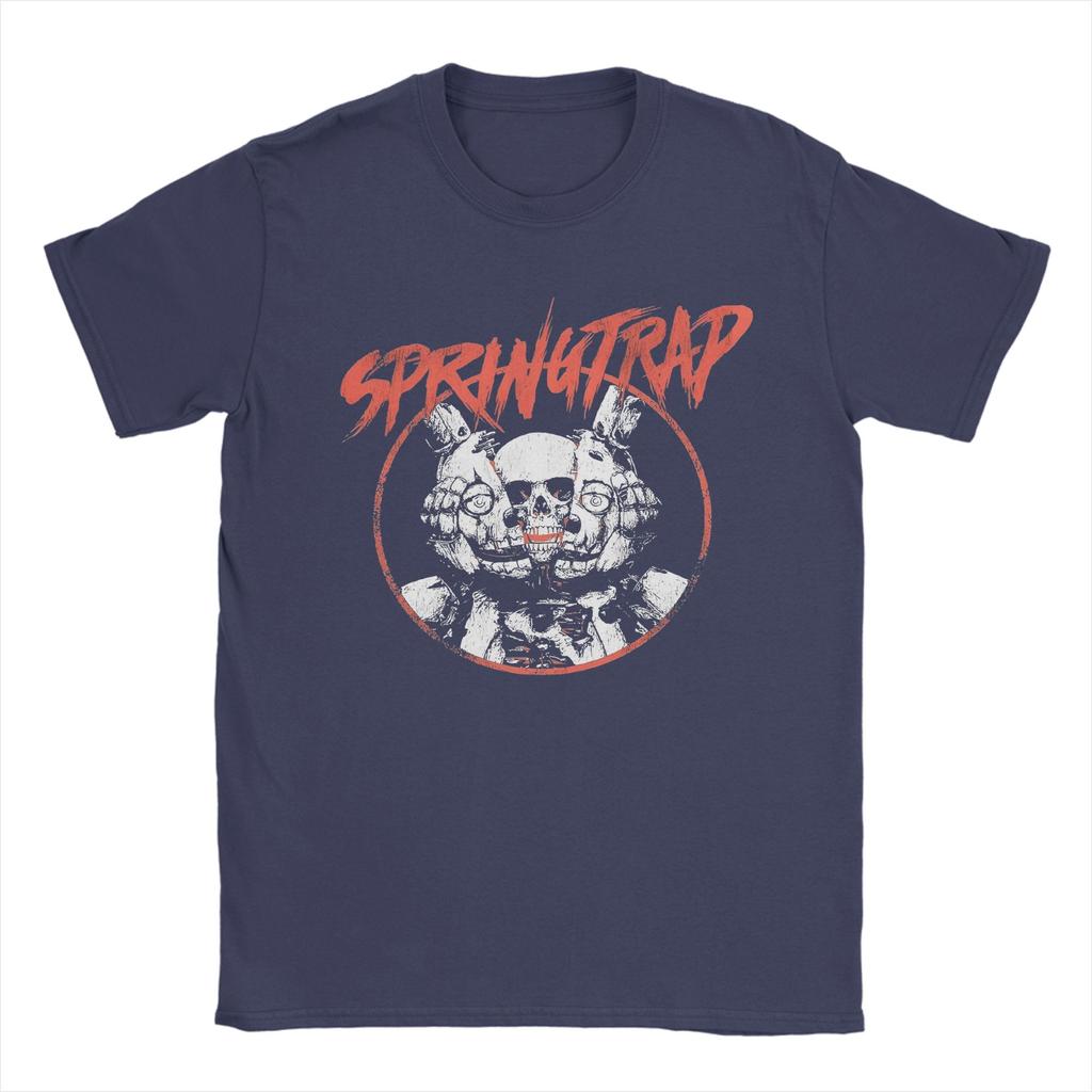 Five Nights At Freddys Game Springtrap T Shirt Unisex Cotton Funny Tshirt Round Collar Tees Short Sleeve Clothes Classic