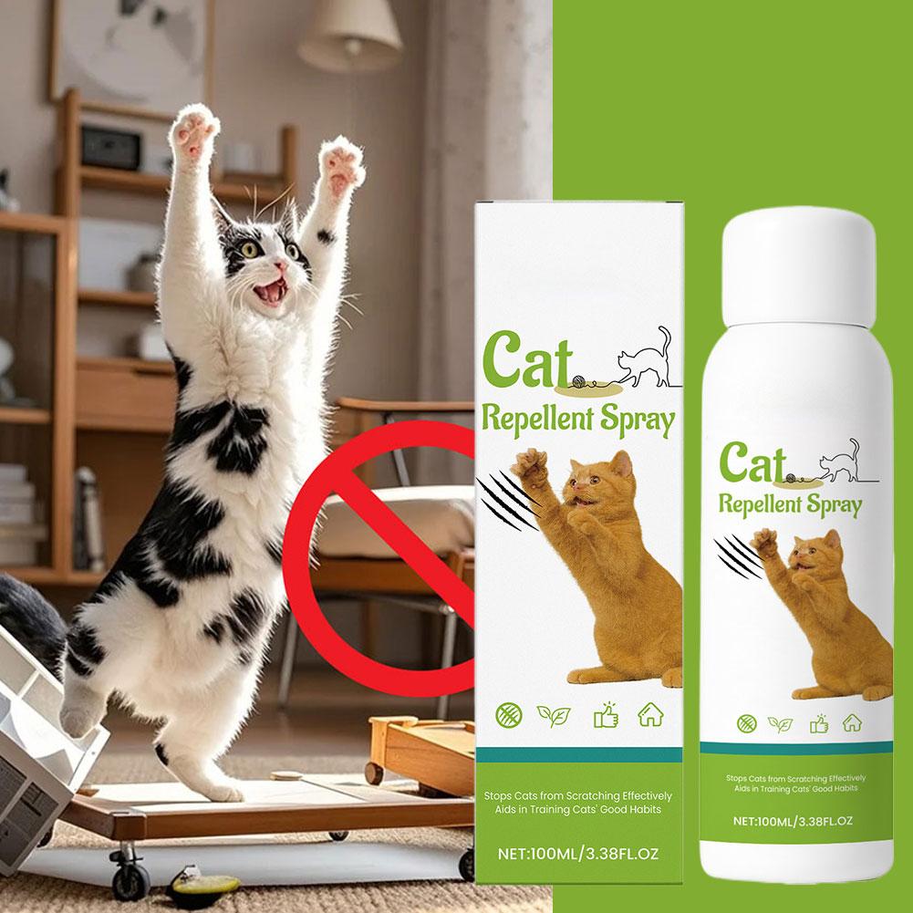 Mobilya için 100ml Kedi Tırmalama Önleyici Sprey Güvenli Çizilme Önleyici Sprey Kediler Kanepe Halı Korur Evcil Hayvan Davranışı Eğitim Yardımcısı