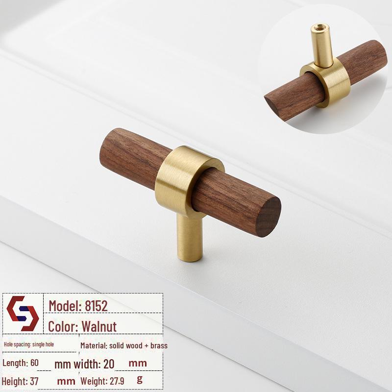 

Новая ручка для двери шкафа из цельного дерева в китайском стиле, ручка для ящика шкафа из ореха и бука