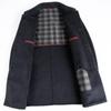 Men's Mid-Length Double-Faced Cashmere Wool Coat - Autumn/Winter Thick Tweed Jacket, Dad Style Trench Coat