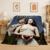 Classic Twilight Saga Edward Bella Flannel Blanket Soft Warm Throw Blanket for Bedroom Living Room Bed Travel Camping Picnic