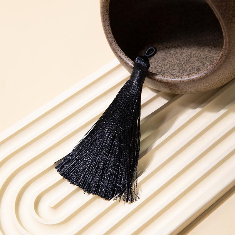 8Cm Pull Circle Fringed Ear Polyester Fringed Antique Hanging Ear Bookmark Sachet Jewelry Accessories Diy Small Pendant