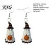 Cartoon Ghost Jewelry Cute Earrings, with Pumpkin Wizard Hat Decor, Holiday Themed Halloween Drop Lightweight Acrylic Pendant Party Earrings