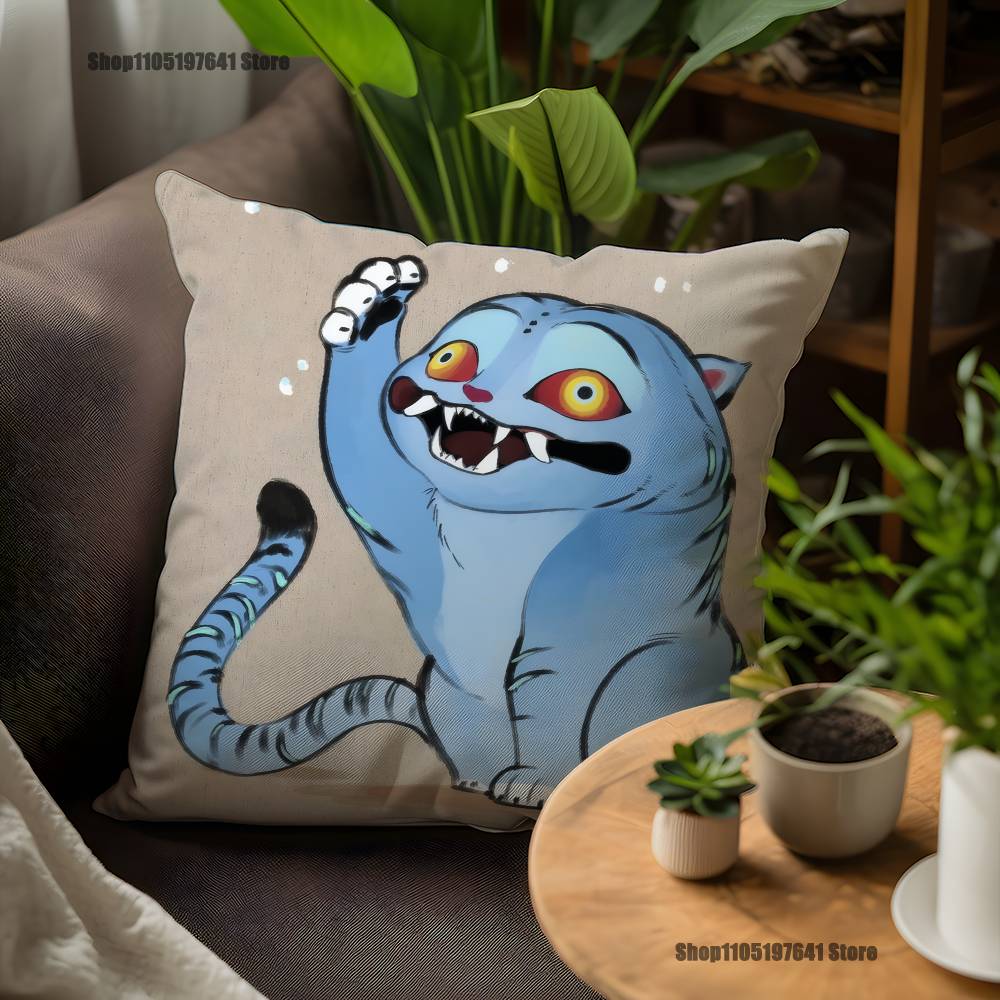 KPop Tiger Of D-Demon H-Hunters Pillow Case For Sofa Decor Car Office Room Printing Cushion Cover Decorations and Protector