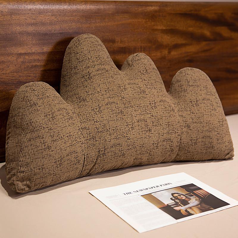 Comfortable Back Support Cushion With Printed Fabric For Office Chairs And Living Room Sofas