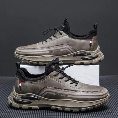 Men Leather Casual Shoes Vulcanized Shoes Autumn Fashion Luxury Sneakers Comfort Sports Platform Male Footwear Tenis Masculino