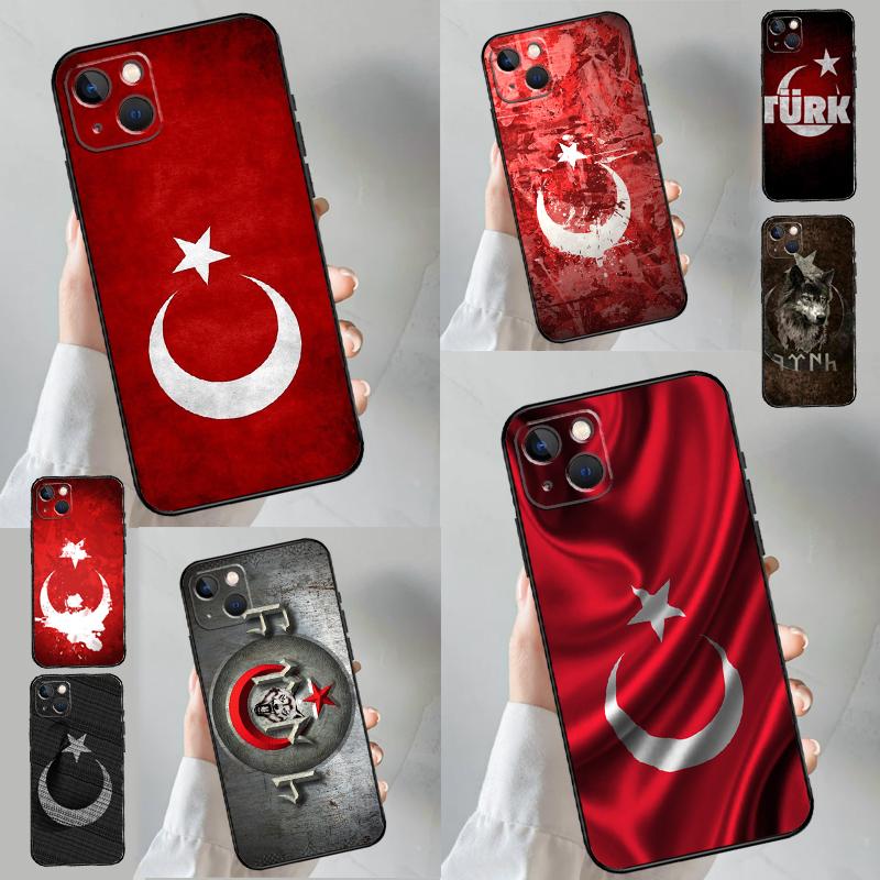 Republic of Turkey Realistic Flag For Realme C67 C53 C55 C75 C71 C61 C33 C63 C51 C65 11 12 13 14 15 Pro Plus GT6 GT7 Pro Case