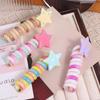 Candy Color Rainbow Hair Ring Star Spiral Coil Hair Rope Sweet Telephone Line Hair Rope  Wedding
