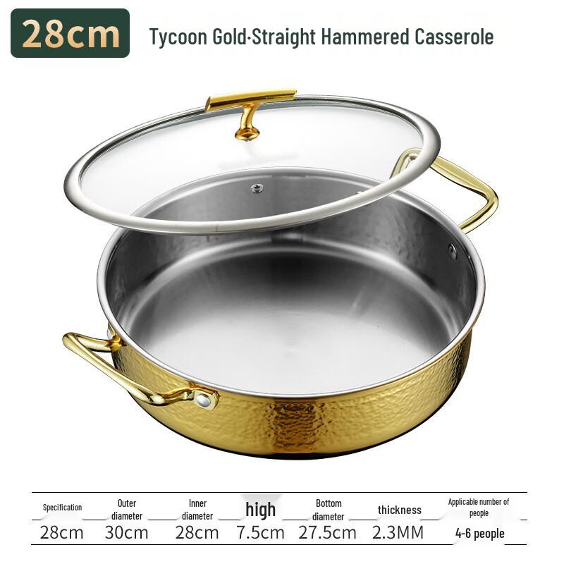 ZMR Thickened Stainless Steel Dry/Hot Pot