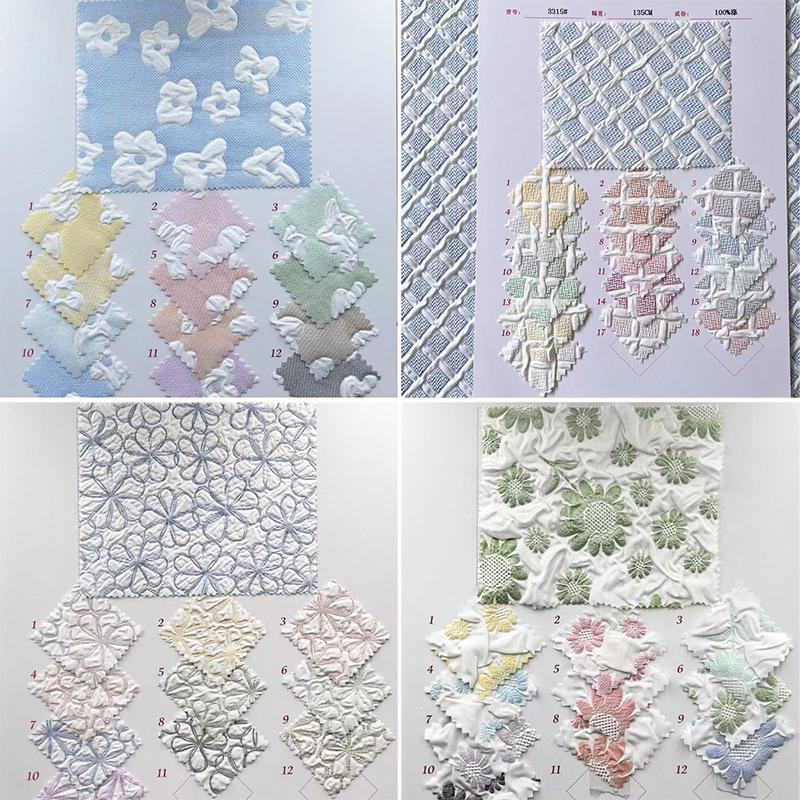 

Pleated 3D Embossed Fabric for Children s Dresses & Crafts 100% Polyester