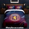 Aston Villa Football Design Bed Bedding Set 1 Duvet Cover + 2 Pillowcases Soft Breathable Household Bed Linens