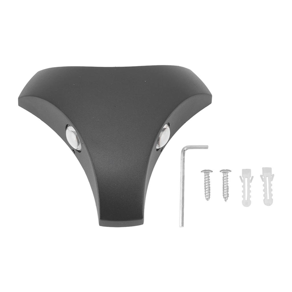 LED Wandleuchte 3W 3LED Dreiseitiges Leuchtendes Design Wasserdicht Schwarz Wandlampe für Garten Korridor 85‑265V