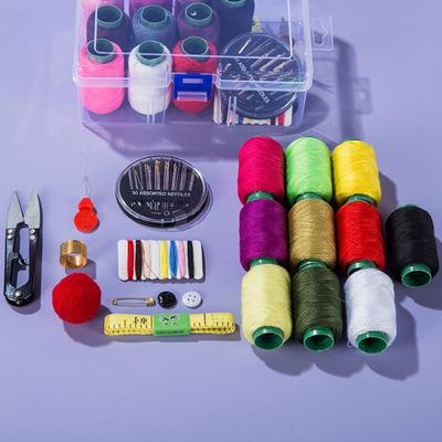 New Durable Portable HIgh Quality DIY Sewing Set Ten-color Thread with Storage Box Needle and Thread Kit Stitching Thread Set