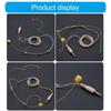 Headset Headworn Microphone 3.5mm Thread Screw Lock Head Microphone Double Earhook Headworn Mic for Stage Performances