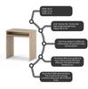 Small Computer Desk Sonoma Oak 68 CM 1 Shelf School Gaming Furniture