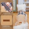 EXPAWLORER Fleece Dog Sweater - Classic Plaid Dog Jacket, Winter Coat Vest with 2 D-Rings for Leash, Pet Cold Weather Clothes, Sweatershirt for Boys