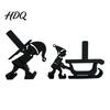 Novelty Paper Roll Storage Christmas Elf Towel Holder 3D Printed Matte Black Tissue Holder Stand Sleigh Silhouette Decorative for Kitchen
