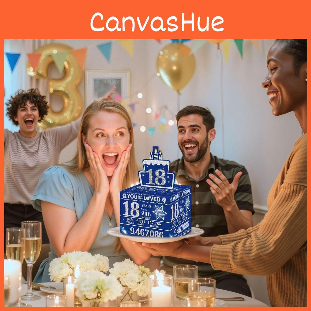 Blue Silver Time Style Special Occasion Gift Box For Party Atmosphere And Events