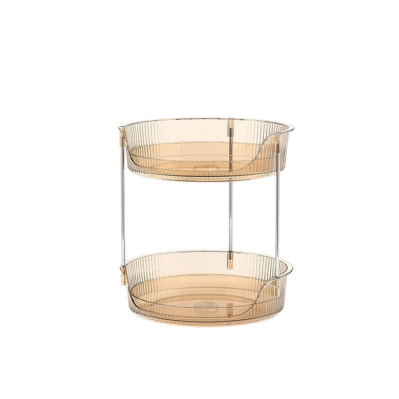 Organizator Cosmetic Rotativ Elegant cu Spațiu Amplu de Depozitare pentru Rujuri, Parfumuri și Produse de Îngrijire a Pielii