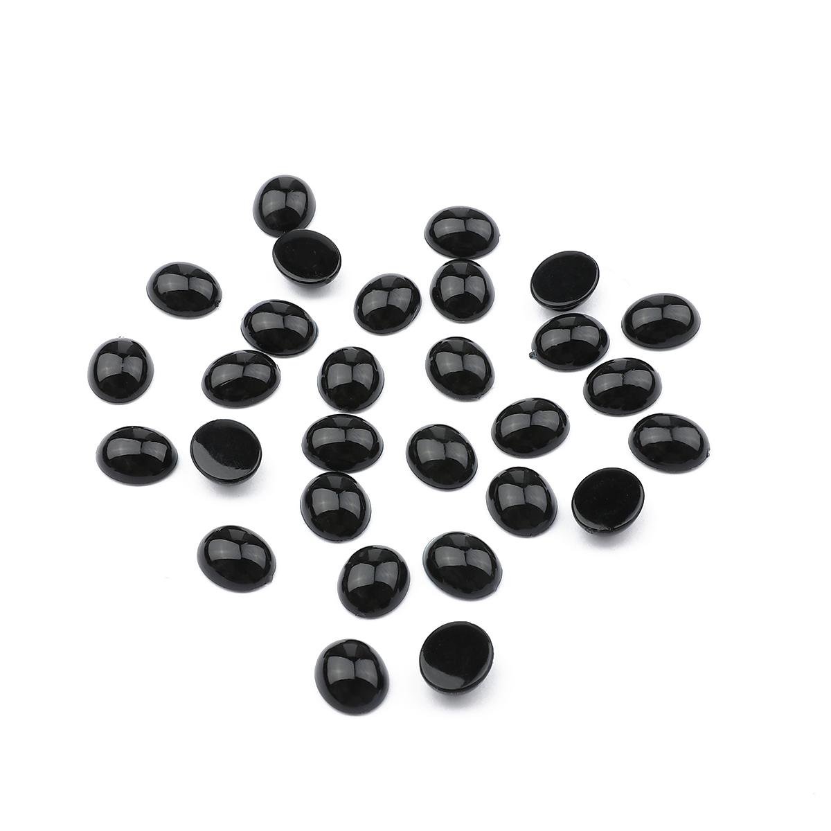 

20-100 шт./пакет, черные акриловые безопасные глаза, овальные бусины с плоской спинкой для куклы-медведя, кукольного животного, поделки своими руками, детские игрушки, аксессуары для глаз 10x12mm 20pcs чёрный