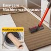 Premium Linen Kitchen Rug with Rubber Backing, Extra Long Striped Mat, Water/Oil Absorbent, Non-Slip & Durable for Kitchen Floor