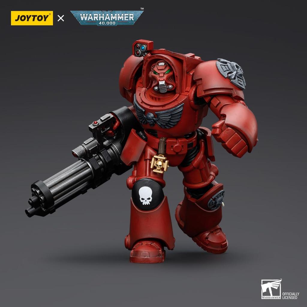 JoyToy Warhammer Horus Heresy Blood Angels Terminator Squad Terminator with Assault Cannon Scale Action Figure 40k - 118