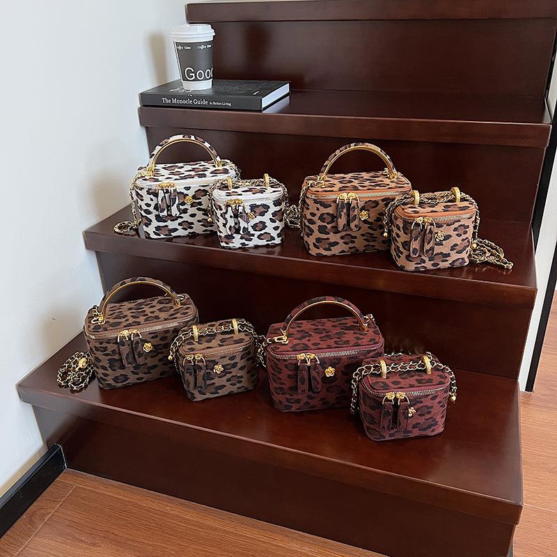 Bag Premium Handbag Women's 2025 Early Autumn Trend Fashion Leopard Print Chain Shoulder Bag Crossbody Bag