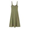 Summer European and American Women's Clothing Medium and Long Polka Dot Blend Midi Dress