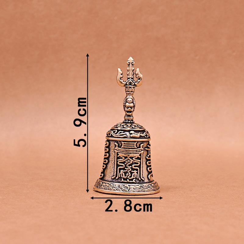 Brass Handicraft Die-Casting Drop Bell Key Car Button Wind Bell Christmas Bronze Bell Creative Gift Home Decoration Accessories