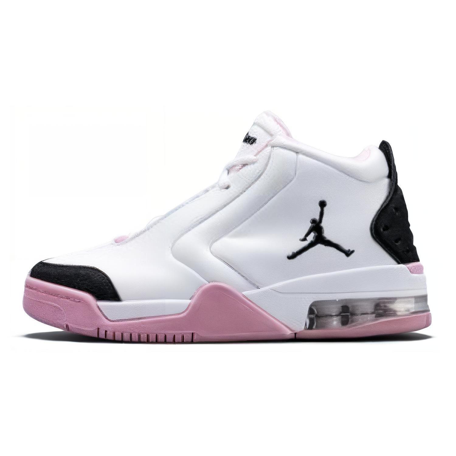 

New Air Jordan Big Fund Sneakers White/Black/Pink GS BV7375-106 37.5