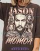Jason Momoa Vintage Retro Gwiazda Akcji Kotwica Grafika Koszulka Comfort Colors® i koszulka dziecięca, Koszulka z Merchandisingiem dla Fanów Gwiazdy Hollywood