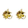 Beautiful Retro Light Luxury High Sense French Three-Dimensional Petal Metal Flower Earrings Temperament Light Luxury Stud Earrings Women