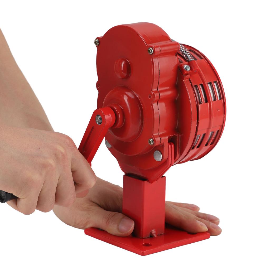 Hand Crank Siren Aluminium Alloy 110dB Loud Alarm Air Raid Tornado Siren Horns Alarm for Emergency