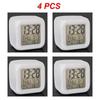 1/2/4PCS Safe And Practical Led Clock Practical Colorful Four-square Clock Simple Design Silent Clock Accurate Timing