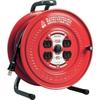 HATAYA S-30 Sunday Reel Cord Reel for Indoor Use, 100V, 30m Cord, 1.25mm Diameter, Standard Type, 4 Outlets, Dustproof Caps, Flat Front Panel, for